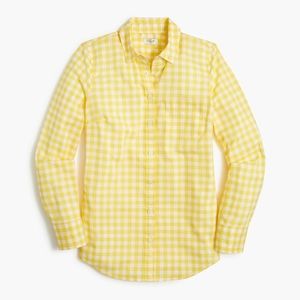 J. Crew Gingham Lightweight Cotton Shirt Size M